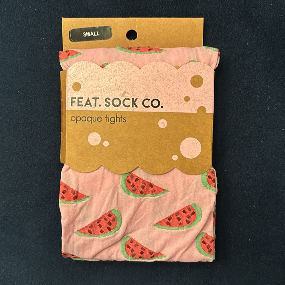 Feat. Sock Co. Pink Watermelon Tights